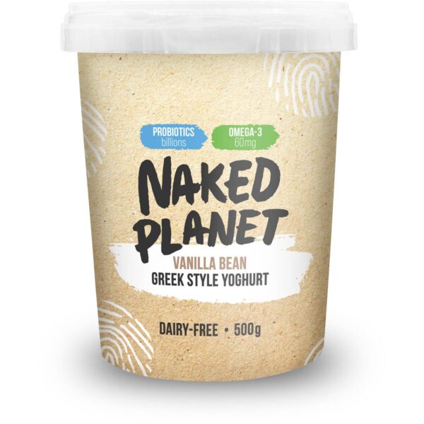 Buy NAKED PLANET Dairy-Free Greek Style Vanilla Bean Yoghurt Online & Melbourne